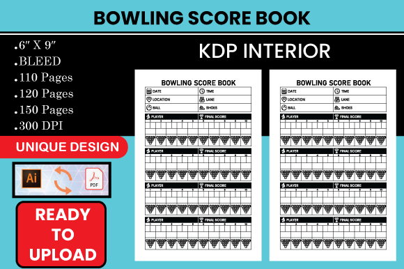 Download Bowling Score Book - KDP Interior - Premium Resources