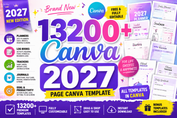 Download 13200+ Canva Page Template | KDP 2027 - 200 Collection