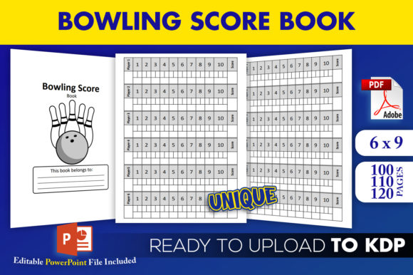 Download Bowling Score Book KDP Interior Template - Premium Resources
