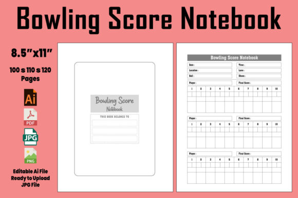 Download Bowling Score Book 8.5″ X 11″ - Premium Bundle