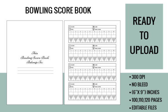 Download Bowling Score Book KDP Interior - Premium Bundle